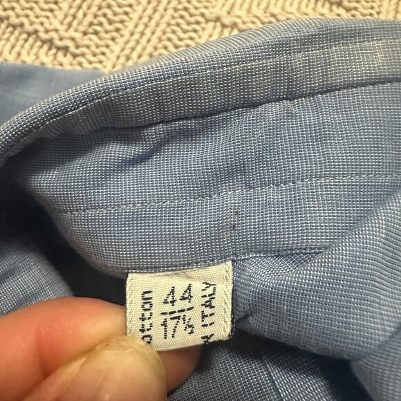 Brioni blue button down size 17.5 - Picture 5 of 8